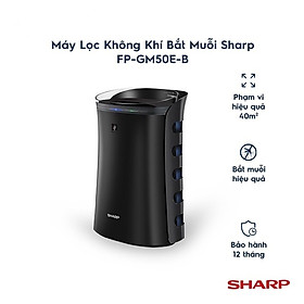 Máy Lọc Không Khí Bắt Muỗi Sharp FP-GM50E - Đen - Hàng chính hãng