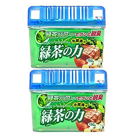 Set 02 Sáp thơm kháng khuẩn khử mùi tủ lạnh 150g - Nội địa Nhật Bản