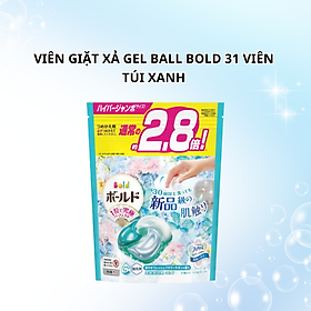 Viên giặt xả BOLD Lip Happiness Gel Ball 4D Premium Clean Nhật Bản (túi/hộp)
