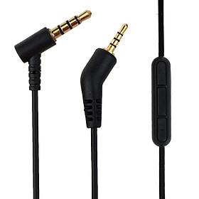 3.5mm Jack Headphone Headset Extension Audio Cable With Mic For QC3