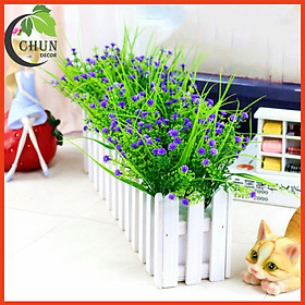 Mua Giỏ Hoa Lụa  Hàng Rào Hoa 50cm Trang Trí Ban Công  Chân Tường  Cửa Sổ  Kệ Tủ