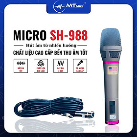 Mua Micro Có Dây SH988 Sang Trọng Bền Bỉ Hát Hay Chất Âm Dày  Tiếng Đầy Đặn Dây Dài 7 Mét Hàng Chính Hãng