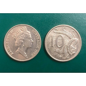 Mua Đồng xu 10 cent Úc 23.6mm  chân dung Nữ hoàng Elizabeth II trung tuổi