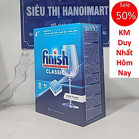 Viên rửa bát Finish Classic 90 viên - Hương chanh, nhập khẩu chính hãng, dùng cho máy rửa bát