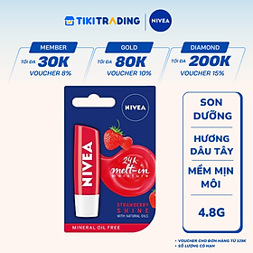 Son Dưỡng NIVEA Strawberry Shine Sắc Đỏ Dâu Tây (4.8 g) - 85083