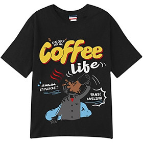 Hình ảnh Áo thun tay lỡ HELES form rộng unisex oversize, áo phông nam nữ đẹp ulzzang COFFE H41