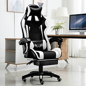 Tech Zone 77 Ghế game chân xoay bọc da thư giãn ngả lưng