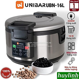 Nồi nấu trân châu tự động đa năng Unibar UBN-16L - Dung tích 16 lít