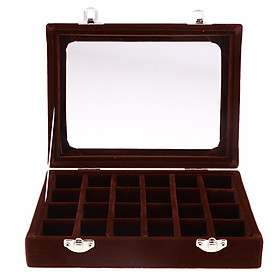Wooden Jewelry Necklace Ring Storage Display Box Case Organizer Gift Black