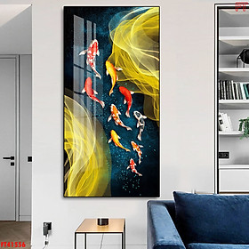 Mua Tranh Trang Trí Phòng Khách - Tranh Canvas Cá Chép Tuyệt Đẹp
