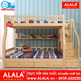Mua Giường Tầng ALALA101 (1m4  1m6) Cao Cấp - Thương hiệu ALALA - Za.lo: 0939.622220