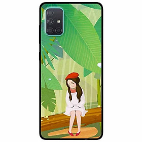 Ốp lưng dành cho Samsung A71 mẫu Cô Gái Mũ Tiêu Đỏ