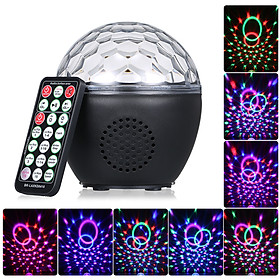 USB Disco Ball Light with IR Remote Control BT Connection Music Speaker Sound Activated Light for Parties Birthday Gift