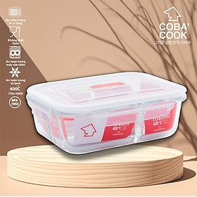 Mua Hộp Chữ Nhật Chia Ngăn Trữ Thực Phẩm Thủy Tinh Cường Và Chịu Nhiệt COBACOOK