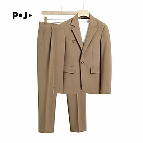 Set áo blazer nam và quần âu nam form dáng BASIC dễ phối đồ áo khoác nam dài tay 2 lớp thời trang cao cấp
