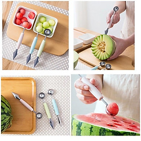 Mua Dụng cụ cắt tỉa tạo hình  múc hoa quả 2 đầu đa năng - Đồ dùng  dụng cụ nhà bếp  kệ hũ gia vị