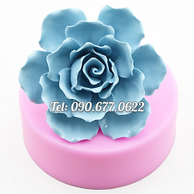 Mua Khuôn silicone làm bánh  rau câu hoa hồng cánh xoăn – Mã số 1088