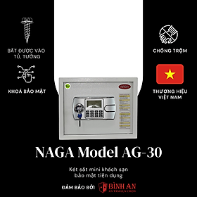 Mua Két Sắt Mini NAGA AG-30 (14kg) Cho Gia Đình  Khách Sạn Nhỏ Gọn Chống Trộm Khoá Điện Tử