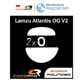 Feet chuột PTFE Corepad Skatez PRO Lamzu Atlantis OG V2 Superlight / Lamzu Atlantis OG V2 4K Superlight (2 bộ) - Hàng Chính Hãng