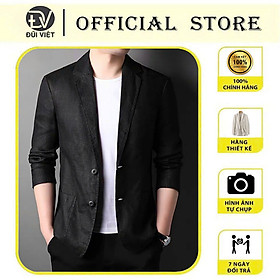 Áo khoác Blazer Nam Form suông dài tay unisex basic chất linen cao cấp ,hợp mọi thời đại, phong cách Hàn Quốc, Blazer Đũi Việt