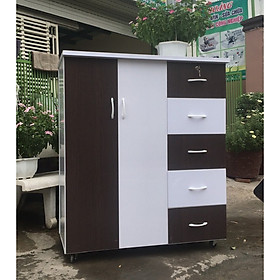 Tủ quần áo nhựa đài loan 2 cánh 5 ngăn _TN25-01