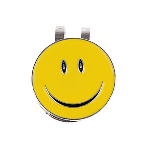 Smile Face Magnetic Hat Clip Golf Ball Markers Clip On Golf Cap Visor