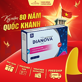 Viên uống Dianova hỗ trợ kiểm soát, cân bằng và ngừa biến chứng đường huyết (30 viên) - Nutramed