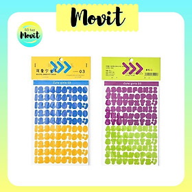 Set 2 tờ sticker alphabet