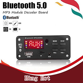 Mua Bảng mạch âm thanh 12V Bluetooth 5.0 USB FM TF AUX Kèm remote điều khiển từ xa có màn hình màu lớn