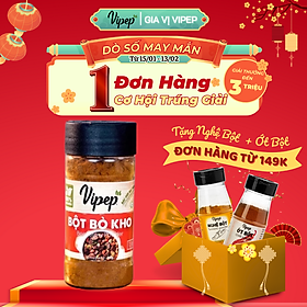Gia Vị Bột Bò Kho Tự Nhiên Vipep Hũ Nhựa Tròn 60g