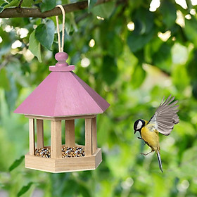 Hanging Wild Bird Feeder Station House Peanut Seed Feed Oudoor Garden