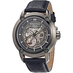 Đồng Hồ Nam Dây Da Romanson PB4220RMDBK (44 mm) - Đen