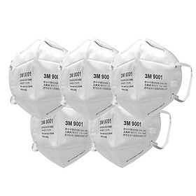 Mua Combo 5 Khẩu Trang Lọc Bụi 9001 3M - Trắng