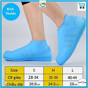 Mua Bọc Giày Đi Mưa Silicon Chống Thấm - Nữ