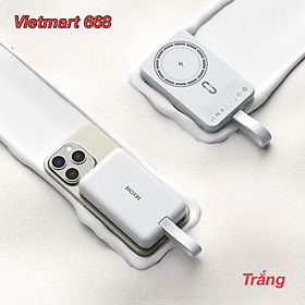 Hình ảnh Sạc Dự Phòng Từ Tính Không Dây Đa Năng 10000mAh WEKOME WP-47 - Hỗ Trợ Sạc Nhanh PD 20W, Sạc Không Dây Từ Tính Max 15W - Hàng Chính Hãng