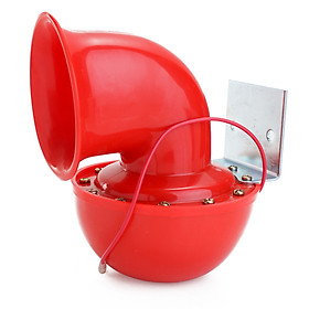Loud 200DB 12V/24V Red Electric Bull Horn Air Horn Raging Sound For Car Motorcycle Truck Boat