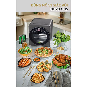 Mua (HÀNG CHÍNH HÃNG) Nồi chiên không dầu Olivo AF15 - Thương hiệu Mỹ - 15 lít - 2.000W - BH 24 tháng