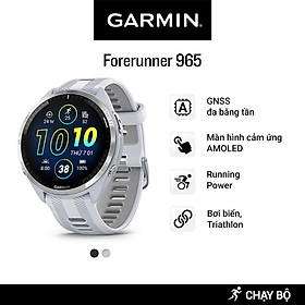 Mua Đồng Hồ Thông Minh Garmin Forerunner 965 GPS (Black/White) - Hàng Chính Hãng