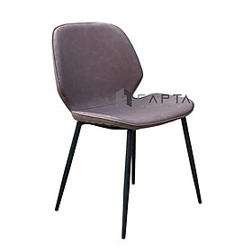 Mua Ghế ăn nệm giả da chân sắt LUX 9A-P Ghế ăn có nệm bọc PVC chân sắt sơn tĩnh điện màu đen cao cấp