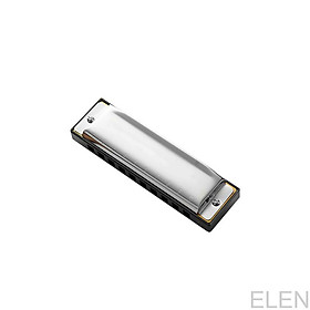 Mua Harmonica 10 Holes 20 Tone Key of C Silver Color Blues Jazz Rock Folk Music Musical Instrument Diatonic Harp ELEN