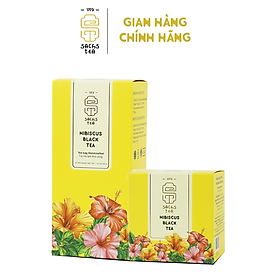 Trà hoa atiso đỏ Hibiscus | 100% trà đen, hoa Hibiscus | Pha nóng, pha lạnh Cold Brew rất ngon Hộp 20 gói