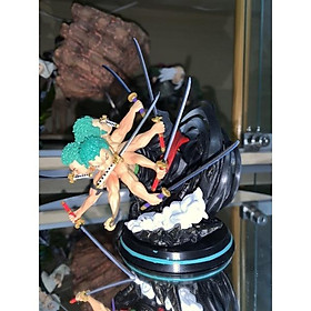 Mô hình zoro GK chibi 3 đầu 6 tay 14cm - vua hải tăc one piece