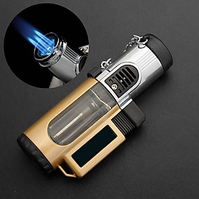 Mua Hộp Quẹt Bật Lửa Khò 3 Tia Mạnh Mẽ Thiết Kế Độc Lạ Dùng Gas Cao Cấp - Màu Ngẫu Nhiên