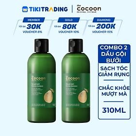 Combo 2 Dầu gội bưởi Cocoon 310ml/chai