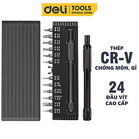 Mua Bộ Tua Vít Đa Năng Từ Tính Deli Nhiều Chi Tiết Cao Cấp Chính Hãng - Thiết Kế Hiện Đại  Đầu Vít Nam Châm Dễ Dàng Sử Dụng - DL240025B