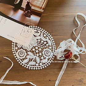 Mua Khăn trải bàn bàn ăn  miếng lót bình hoa  tấm lót lọ cắm hoa  đế lót ly cốc  đạo cụ chụp ảnh phong cách Vintage cổ điển