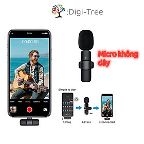 Mua Micro Cài Áo Không Dây  Lọc Tiếng Ồn  Dùng Cho Điện Thoại  Live stream /Quay Vlog/Gọi thoại Nhỏ Gọn Tiện Lợi - lighing(1Mic)
