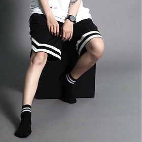 Quần short unisex Wind bóng chày Chữ V, quần sort unisex Ulzzang Wind