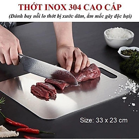 Thớt inox 304 kháng khuẩn đa năng 2 mặt inox  tiện dụng cho căn bếp của gia đình