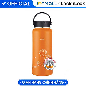 Bình Giữ Nhiệt Lock&Lock RigaTumbler màu cam LHC4160ORG dung tích 897ml - Hàng chính hãng, thép không gỉ - JoyMall